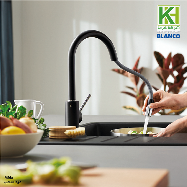 BLANCO Mida pull-out sink mixer_Kharma_Ceramic