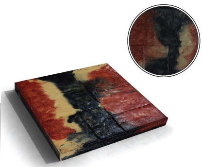 Rainbow-colormix-sand-blasted_outdoor-Sidewalk_concrete - Traditional - Terrazo - Tiles - Al Mutatawera for Concrete Products.j