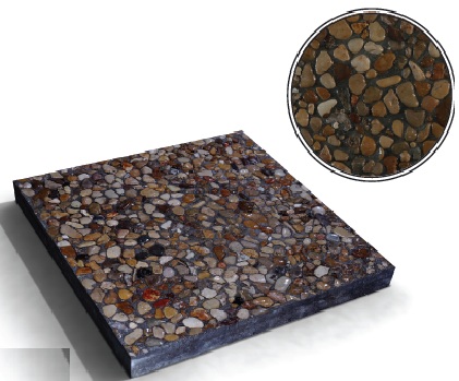 River-stone_outdoor-Sidewalk_concrete - Traditional -  Tiles - Al Mutatawera for Concrete Products