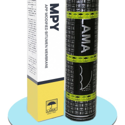 LAMAWP- LAMA-Water-Proofing-MPY waterproofing membrane,high-performing membrane,modified with atactic polypropylene (APP).