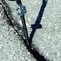 LAMAWP-ROFLEX is a black resilient and adhesive compound