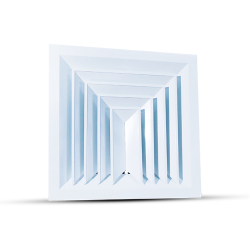 03-CI-AIR-SD-S3-3 Way Supply Diffuser with Damper-1, 2, 3, and 4 Way-SQUARE CEILING DIFFUSERS-cooling-industry