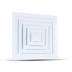04-CI-AIR-SD-S4-4 Way Supply Diffuser with Damper-SQUARE CEILING DIFFUSERS-1, 2, 3, and 4 Way-cooling-industry