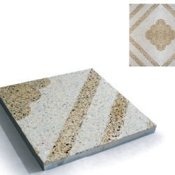 Diamond-sand-blasted_outdoor-Sidewalk_concrete - Traditional - Terrazo - Tiles - Al Mutatawera for Concrete Products