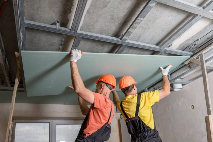Cement Board, Gypsum Board, Drywall Systems, Suspended Ceiling, 
